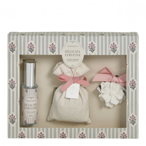 Soleil de Provence Leinenduft-Boxset 30 ml und Duftsachet - Zarte Verbene